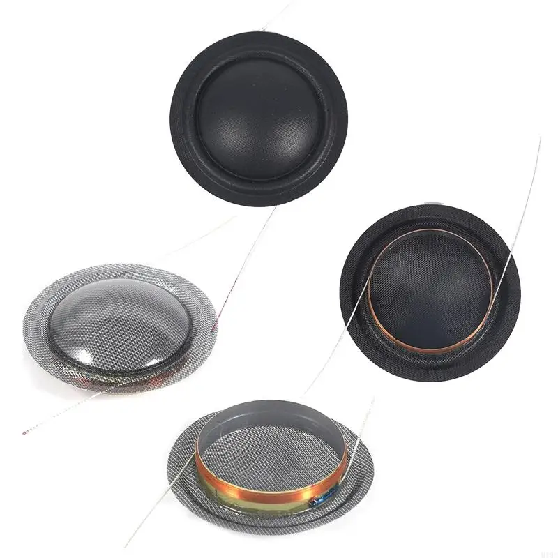 

918F 2Pcs 20.4mm Treble Voice Coil Round Frame Dome Speakers Unit 20.4mm Silk Film HiFi Tweeter Home Speaker Coil