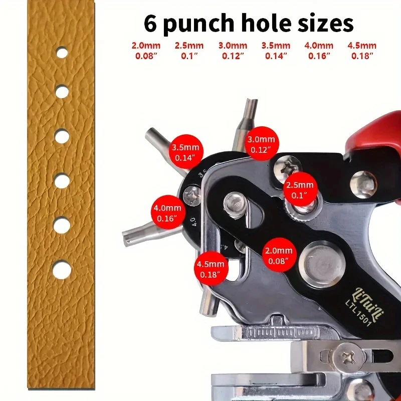 Hole Punch Pliers Eyelet Puncher DIY Tool Watchband Strap Household Punching Leathercraft Leather Belt Hand Tools