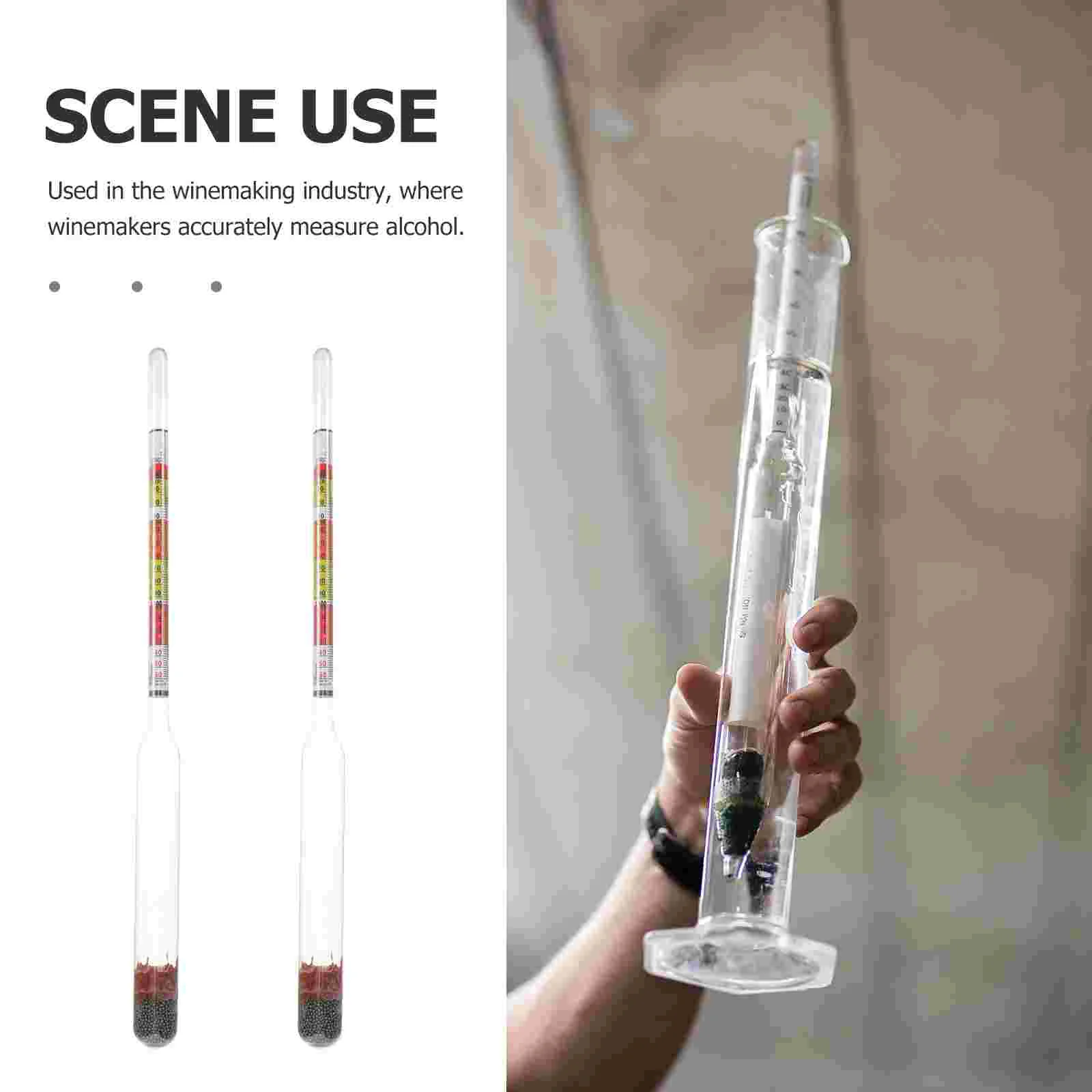 Tools Alcohol Meter Hydrometer for Percentage Tester Glass Vinometer