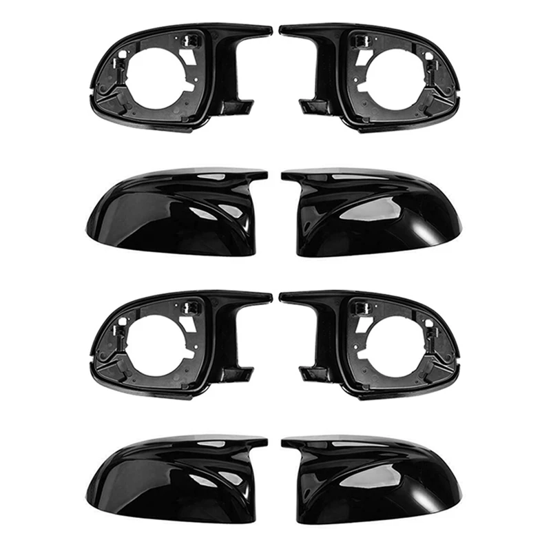 

2X Car Rear View Mirror Cover Trim Kit For BMW X3 X4 X5 X6 X7 G01 G02 G05 2018-2020