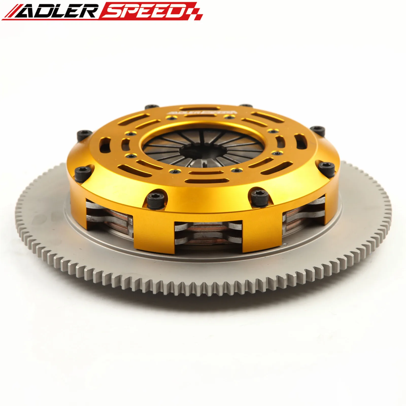 

ADLERSPEED RACE TWIN DISC CLUTCH KIT+FLYWHEEL FOR 80-88 TOYOTA 4RUNNER PICKUP 22R 22RE 2.4L