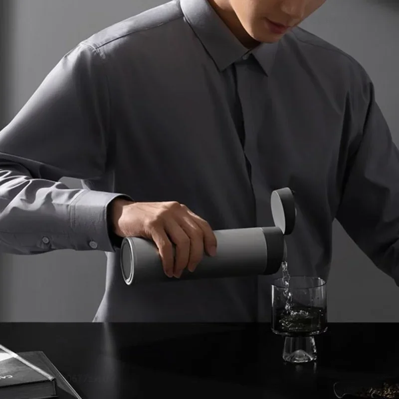 Xiaomi mijia copo térmico ti ta1 material de titânio puro 6 horas manter quente escritório estilo de negócios portátil caneca de café garrafa térmica