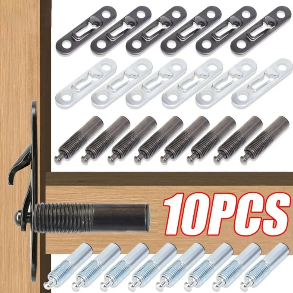 5Sets Concealed Installation Wardrobe Sliding Buckle Two-in-one Invisible Furniture Invisible Connectors Hardware Tools Elastic