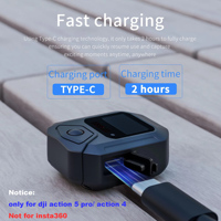 Wireless Bluetooth Remote Gps for DJI Action 5 Pro/Action 4 Camera Accessory 25m Distance Multi Controller Vlog