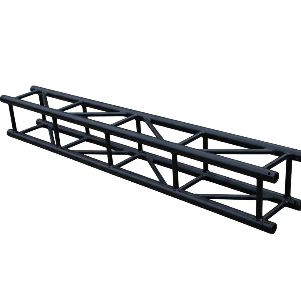 【High Quality】Aluminum Alloy Silver Black Color Stage Lighting Truss Modular Structure 500kg Load Capacity Trade Show Exhibition