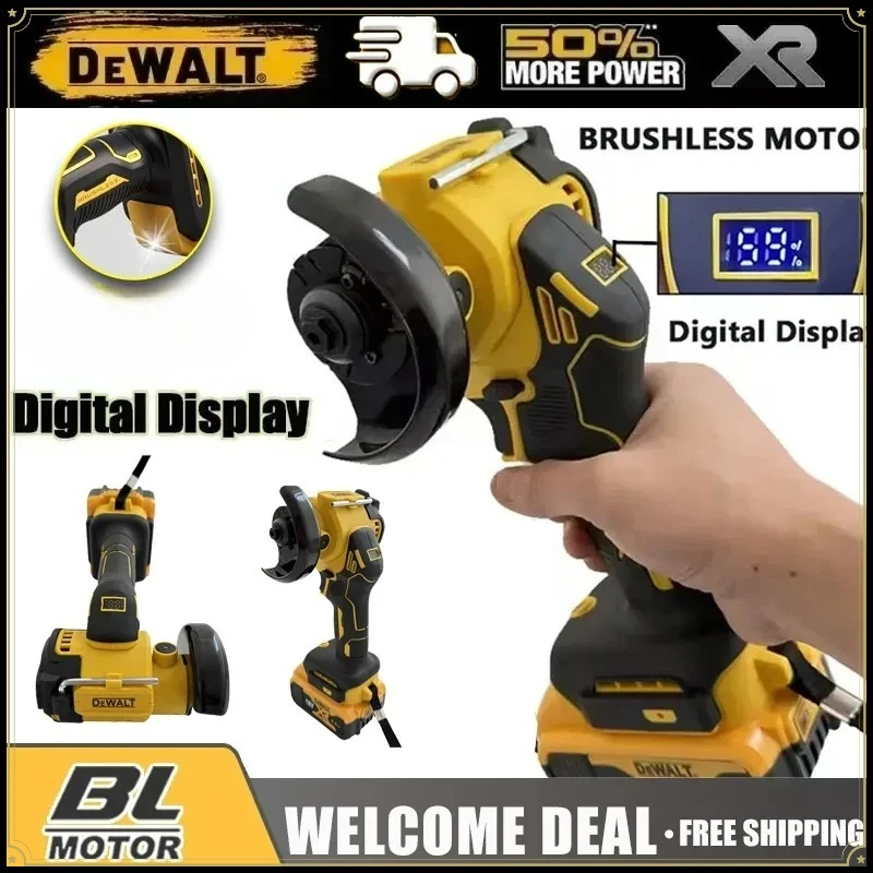 

Аккумуляторная угловая шлифовальная машина DeWALT, мини-полировальная и шлифовальная машина, электрический инструмент для резки, совместимый с аккумуляторами 20В и 18В.