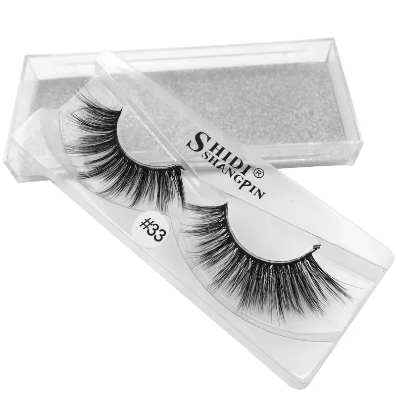 1 คู่ 3D Simalution Mink Fluffy Wispy Volume ขนตาปลอมธรรมชาติ Effect Cross ขนตาปลอมสําหรับแต่งหน้าทุกวันสวมใส่