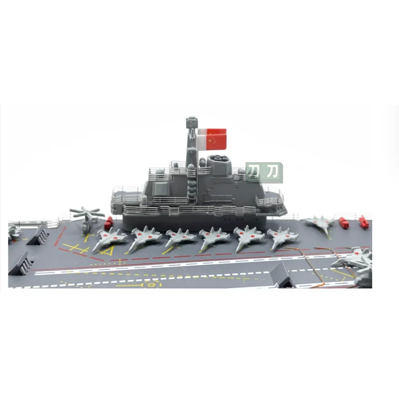 1:1500 China Liaoning Aircraft  Model Static Simulation Display J15 Carrier-borne Aircraft Dust Box Gift Collection