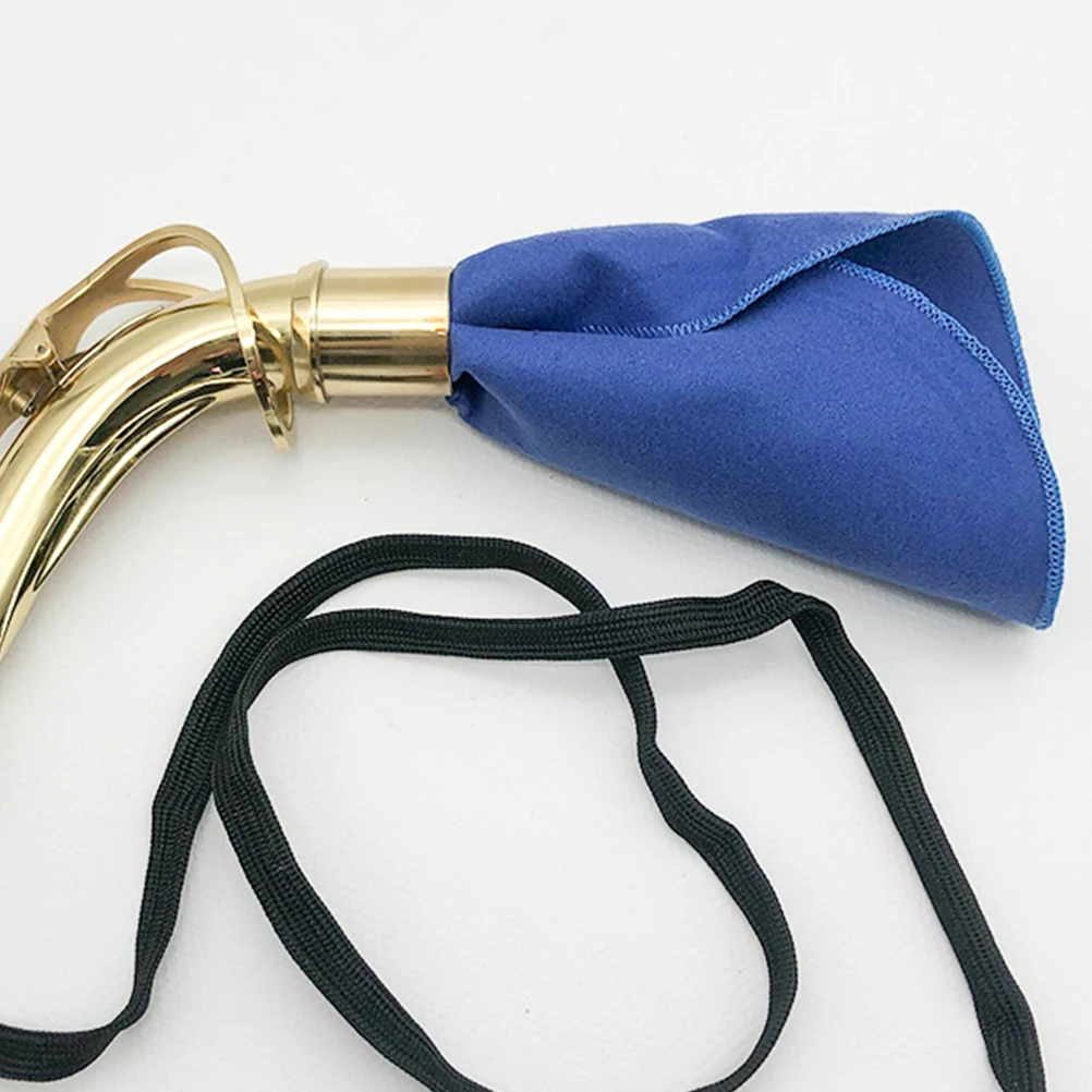 

3 Pcs Saxophone Cleaning Cloth Cleaner Swab Instrument Cloths Three Piece Suit Kit for Alto Blue