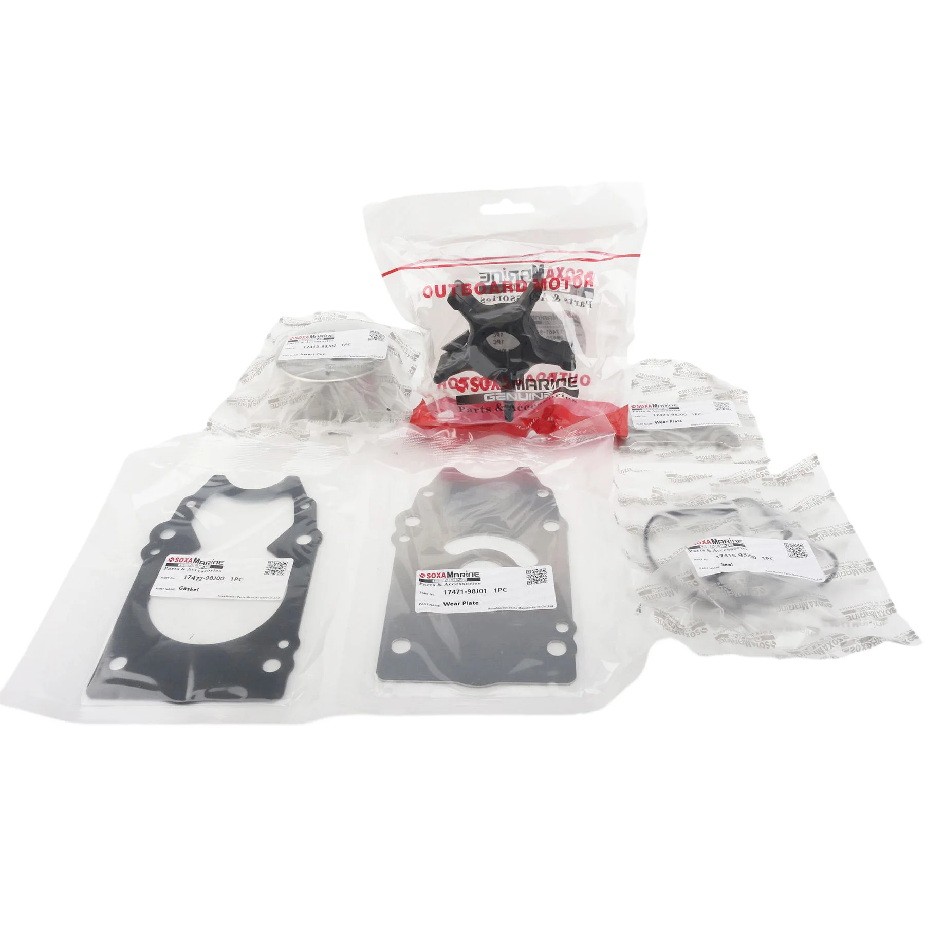 

Outboard Water Pump Service Parts Kit 17400-98J00 Fits for Suzuki DF 200 225 250 300 HP Marine Engines 17400-98J01 17400-98J02
