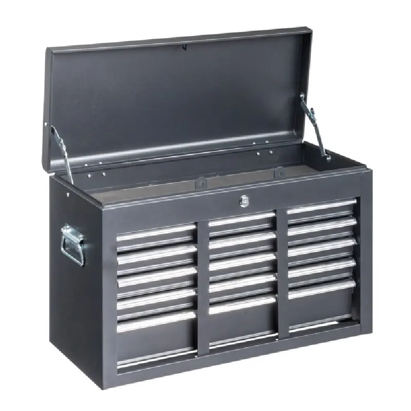 

steel tool box black