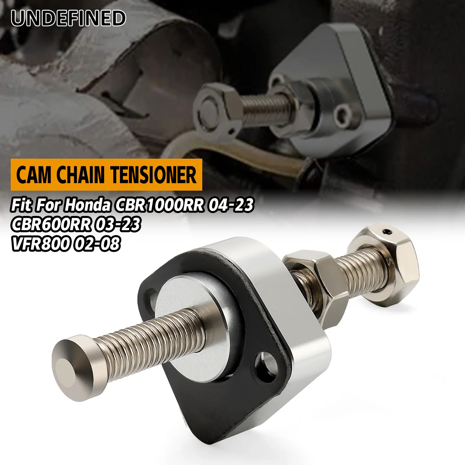 

Aluminum Chain Adjuster Tool for Honda CBR1000RR CBR600RR VFR800 2003-2023 HT1000-EC814 Manual Chain Tensioner