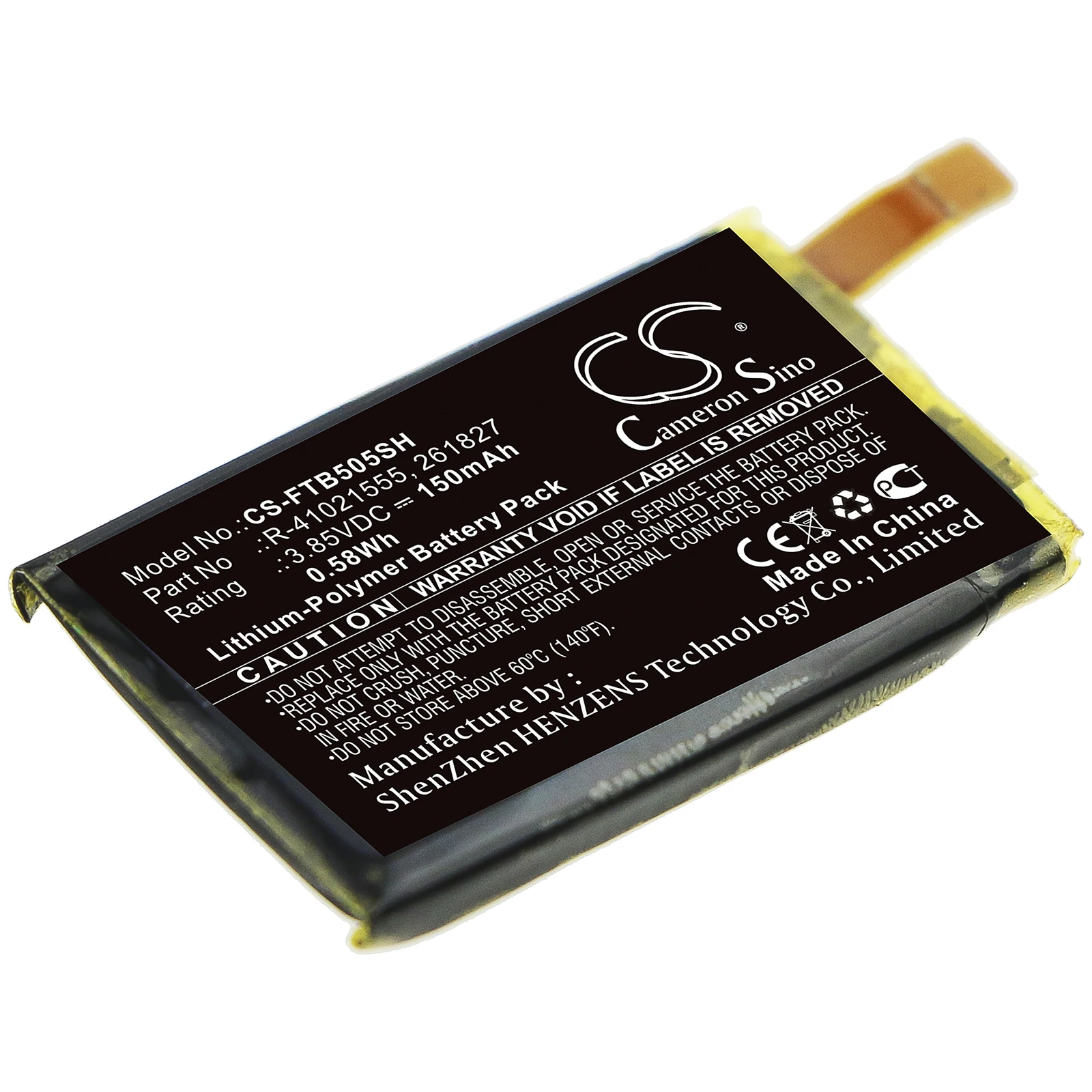 CS Cameron sino  New Replacement Battery for FB504, FB505, Versa (150mAh / 0.58Wh) 261827, R-41021555