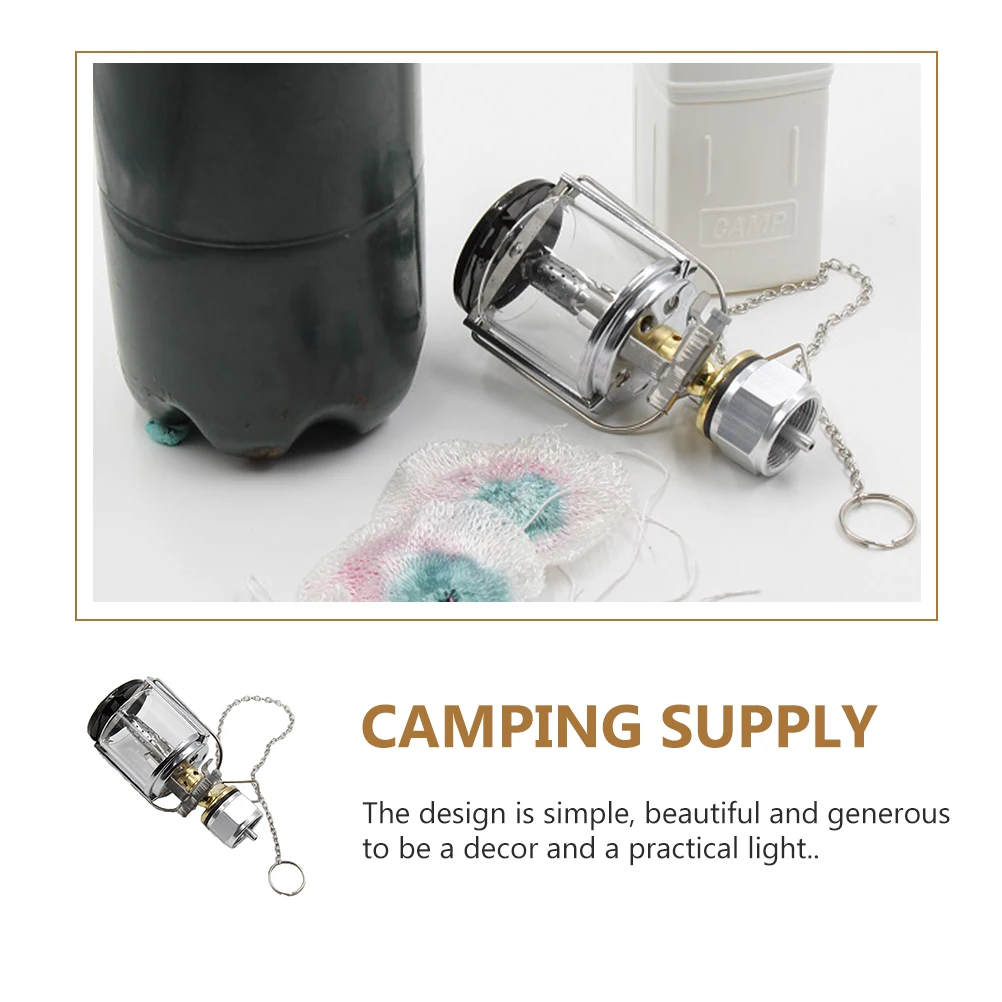

Butane Gas Camping Lights Stainless Steel Warm Decor Camping Propane Lantern Supply Practical Tool