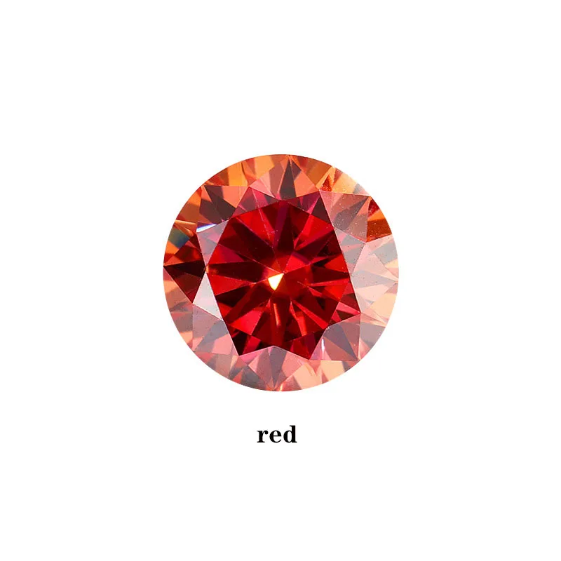JECIRCON VVS1 Clarity D Color Moissanite Loose Diamond Colored Moissanite Diamond with GRA Certificate Waist Code Black Card