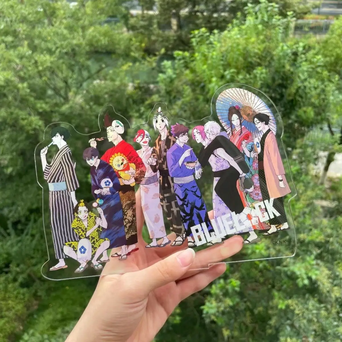 علامة "Blue Prison" الدائمة لجميع الأشياء هي زخرفة لسطح المكتب من الأكريليك اللطيف. أعطها إلى أفضل صديقك كهدية "Reiyo Oden" #1