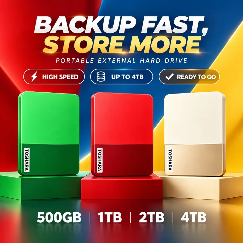 Multi-color selection Portable High Speed Disk 4TB External Hard Drive For Laptop Desktop Mac Android Phone Mobile Data Backup