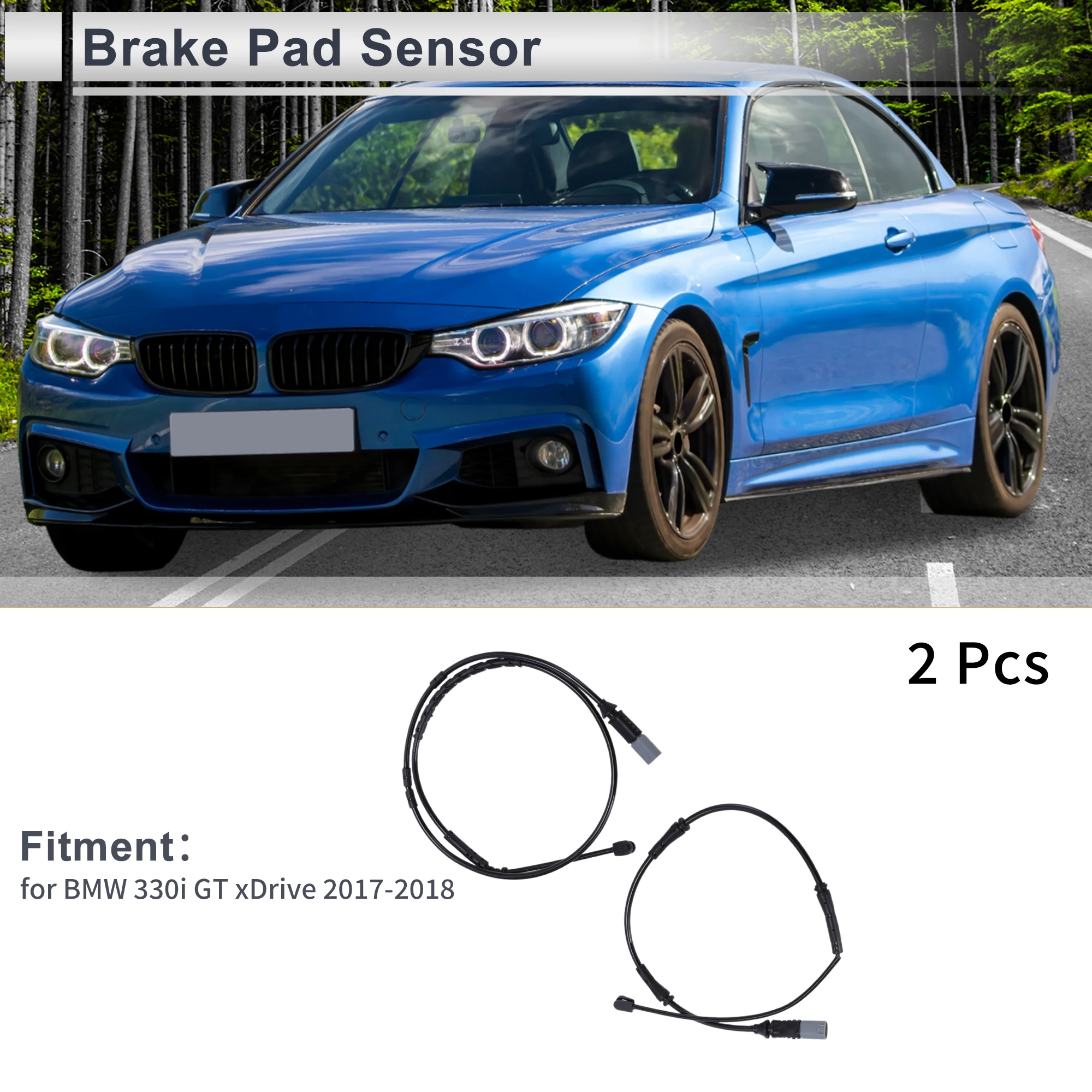 

UXCELL 2 шт. датчик износа тормозных колодок переднего и заднего колеса No 34356792289 датчик индикатора износа дисковых тормозных колодок для BMW 330i GT XDrive 20