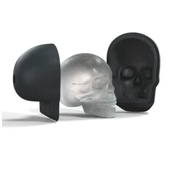 Single Hole Large Skull Head Ice Grid Silicone Ice Mold Skull Cake Mold Chocolate Ice Block Candle Mold
