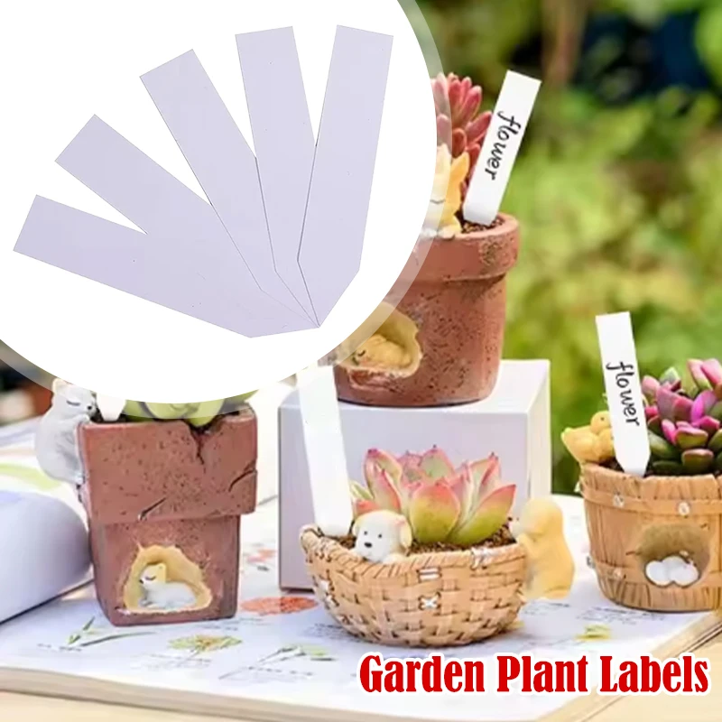 

100-500pcs Plant Sign Tags Markers Plants Pot Garden Labels Plant Waterproof Classification Sorting Sign Tag Tray Mark DIY Tool