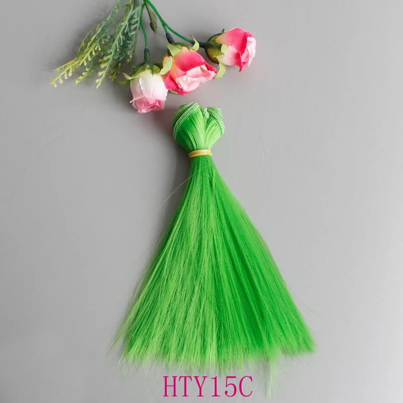 스트레이트 인형 가발 1 개 15cm 25cm, 러시아 수제 Diy 액세서리 인형 헤어