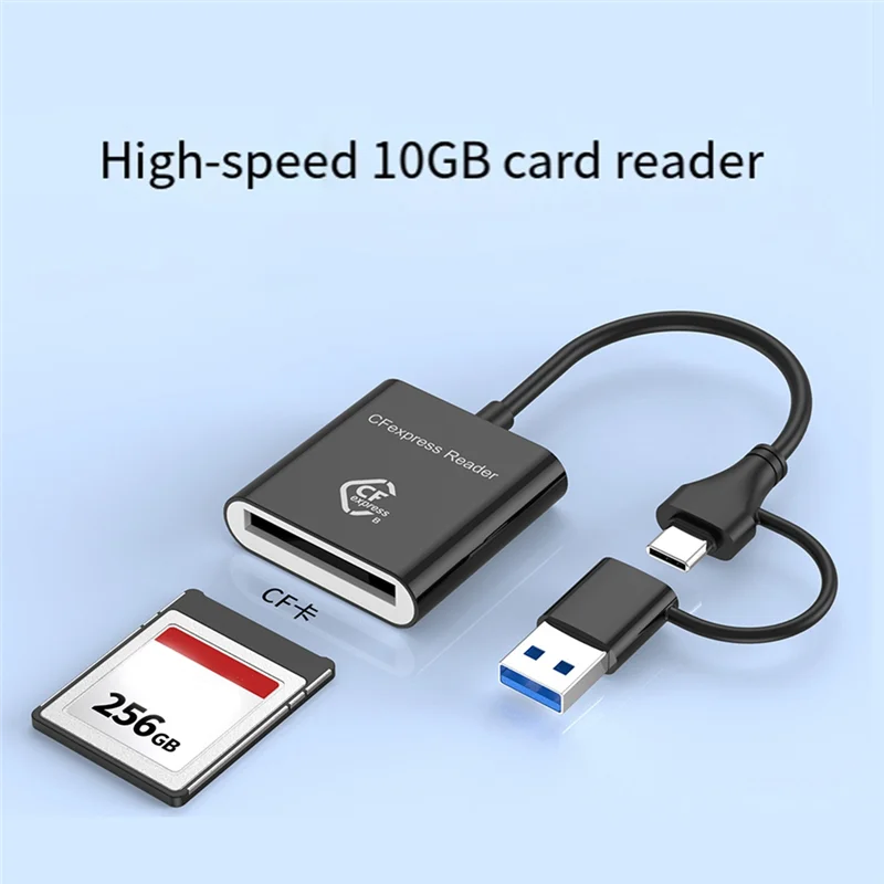 

New-10Gbps Cfexpress Type B Card Reader Writer USB3.2 Gen2 USB-C Cfe Card Reader For Android Win XP/Vista/7/8/8.1/10/11 OS