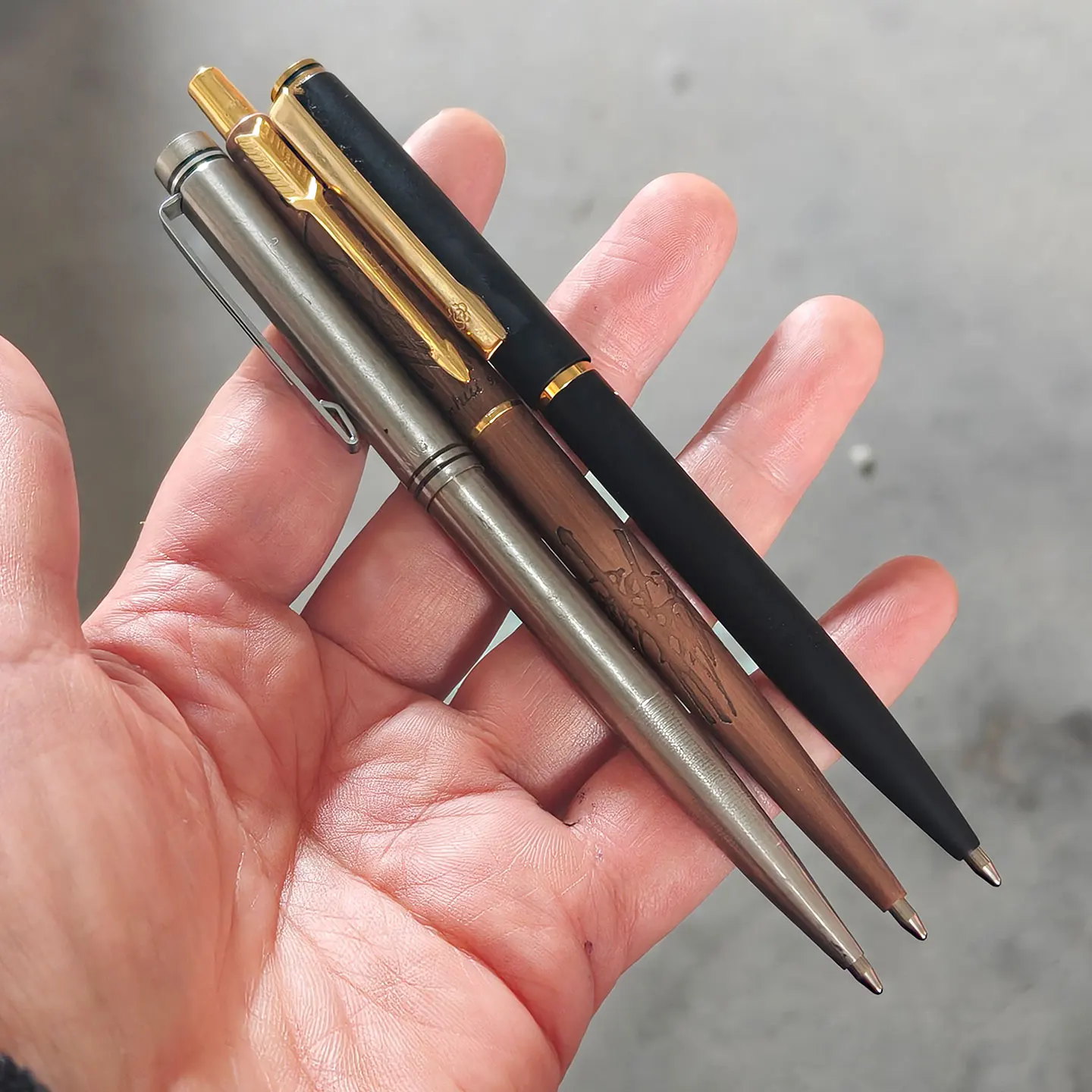 

Rare Early Stock Ballpoint Pen Ink Blue Writes Smoothly Metal Rod Clearance Sale