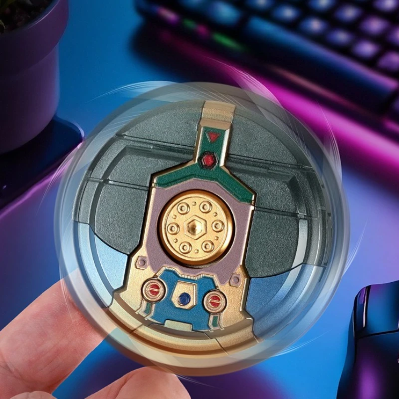 Transformujący się robot, fidget spinner, bączek do kręcenia w dłoni, gyro na opuszki palców, metalowy zabawka antystresowa EDC, redukująca niepokój dla dzieci.