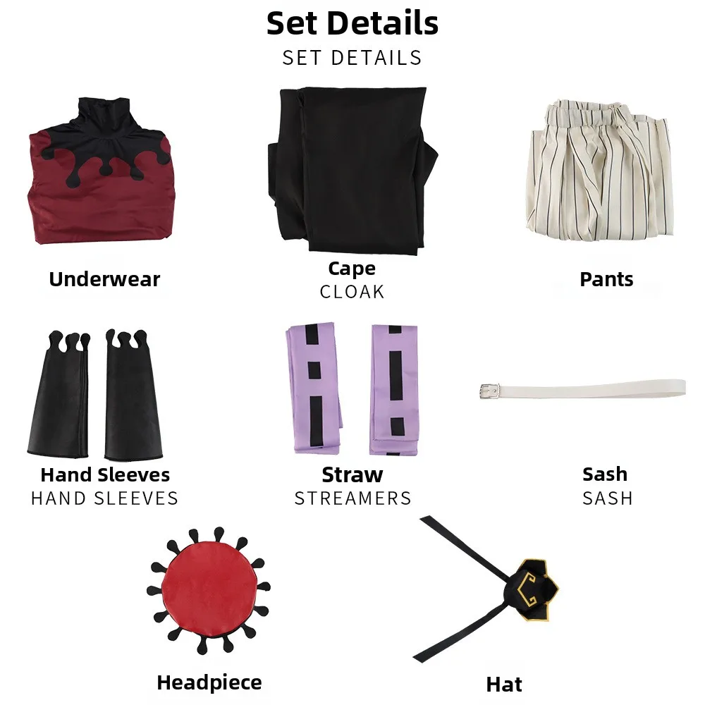 loween Anime Ghost Blade Child Wear Cosplay Costume Upper String Number Two Wan i Jie Le Tao Te Ching Founder Costume