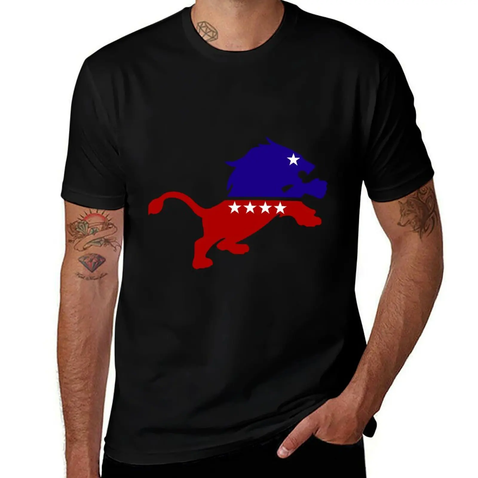 Republican Lion T-Shirt Basic Regular Fit Casual T-Shirt
