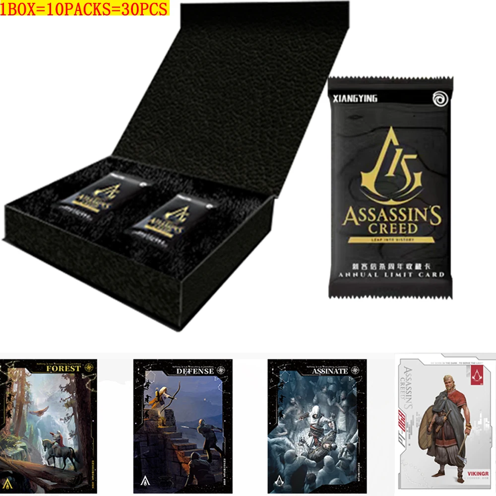 

Genuine authorization Assassin's Creed 15th Anniversary Collection Commemorative Card Action Adventure Table Game Children toys