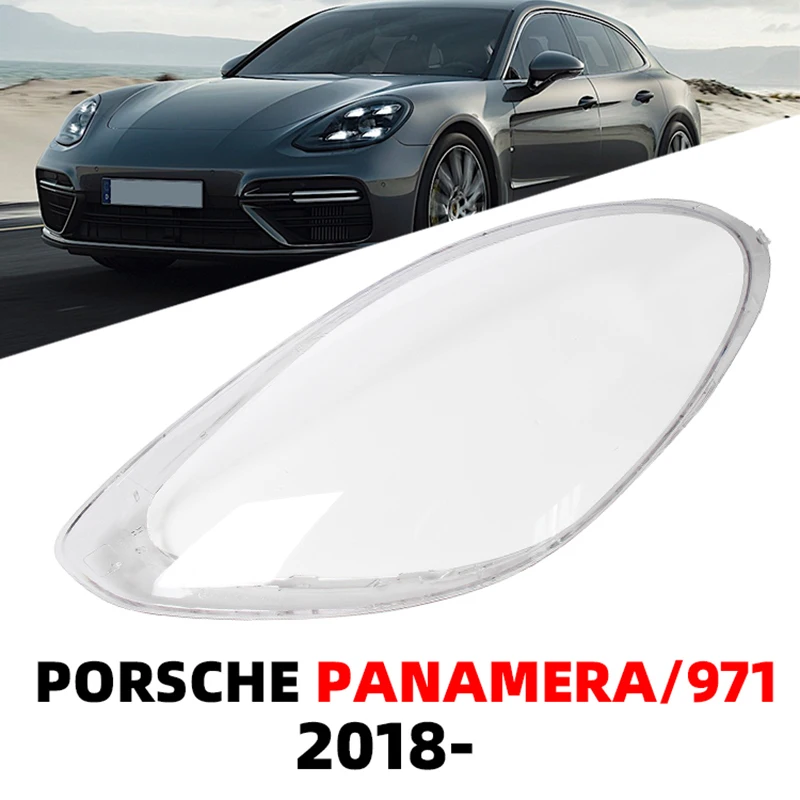 Headlamp Lens Cover For Porsche PANAMERA 971 2018 2019 2020 2021 2022 Headlight glass Shell Lamp Shade Transparent Lens Cover