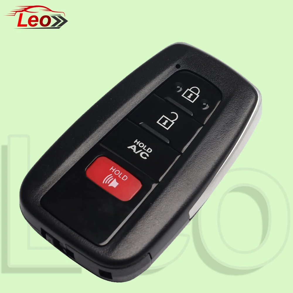 Leo สมาร์ทรีโมทคีย์สําหรับ Toyada Camry Hybrid 2018-2021 RAV4 Prius Prime Avalon P4: a9A9 314-314MHZ ID:8A-CHIP 0351-AC ปุ่ม