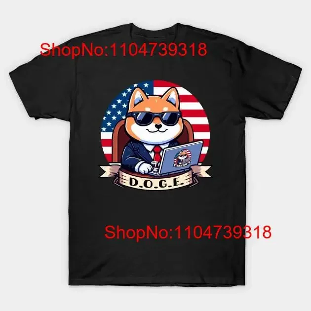 DOGE Shiba Dog مضحك النكات السياسية 100 القطن تي شيرت ل خمر غسلها تنوعا أوم مصمم الملابس تنفس الموضة #1