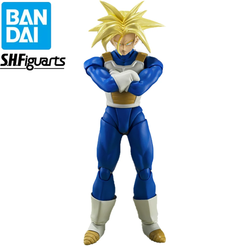 

Stocked Original BANDAI S.H.Figuarts Dragon Ball Future Trunks Infinite Latent Super Power Action Figures Collectible Model Toys