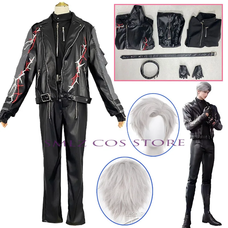 

Another World Sylus Cosplay Game Love and Deepspace Qin Che Costume Man Self Leather Uniform Set Halloween Party Mr.M Outfit