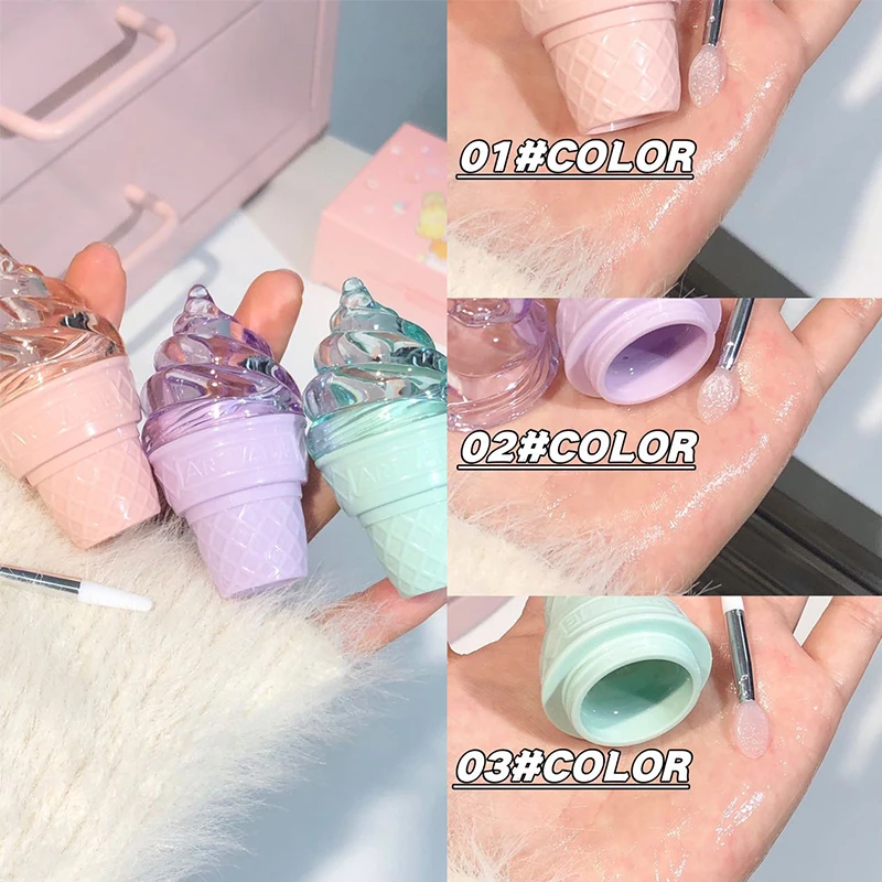 CACE Fluffy Ice Solid Lip Gloss - Glossy Shine สูตรให้ความชุ่มชื่น และลดริ้วรอยริมฝีปาก