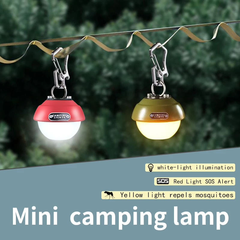 

High-Quality 900mAH Vintage Led Camping Light Mini Rechargeable Camping Light Portable Camping Light With Hook