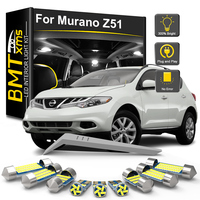 BMTxms 14Pcs Canbus LED Interior Light Bulb Kit For Nissan Murano Z51 2008 2009 2010 2011 2012 2013 2014 Car Reading Trunk Lamp