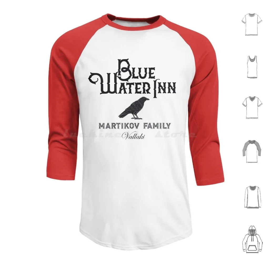 Blue Water Inn-Vallaki Hoodie Cotton Long Sleeve Ravenloft Strahd D D Dnd Vampire Witch Horror Fantasy Bakery Cupcakes