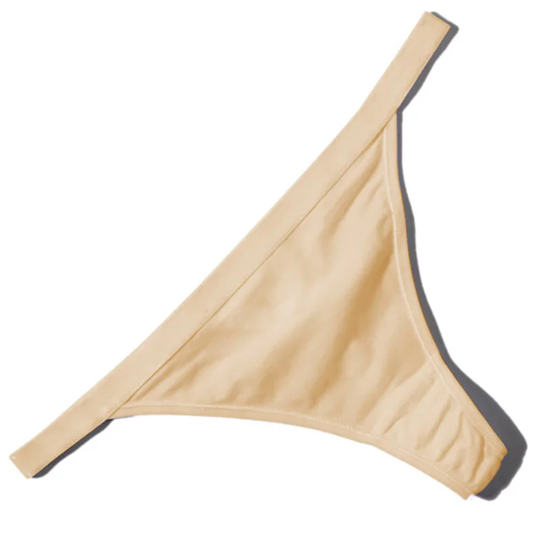 5Pcs Sexy Cotton Thongs Low Waist Seamless Female Comfortable Lingere Underpants Breathable Underwear Women G String