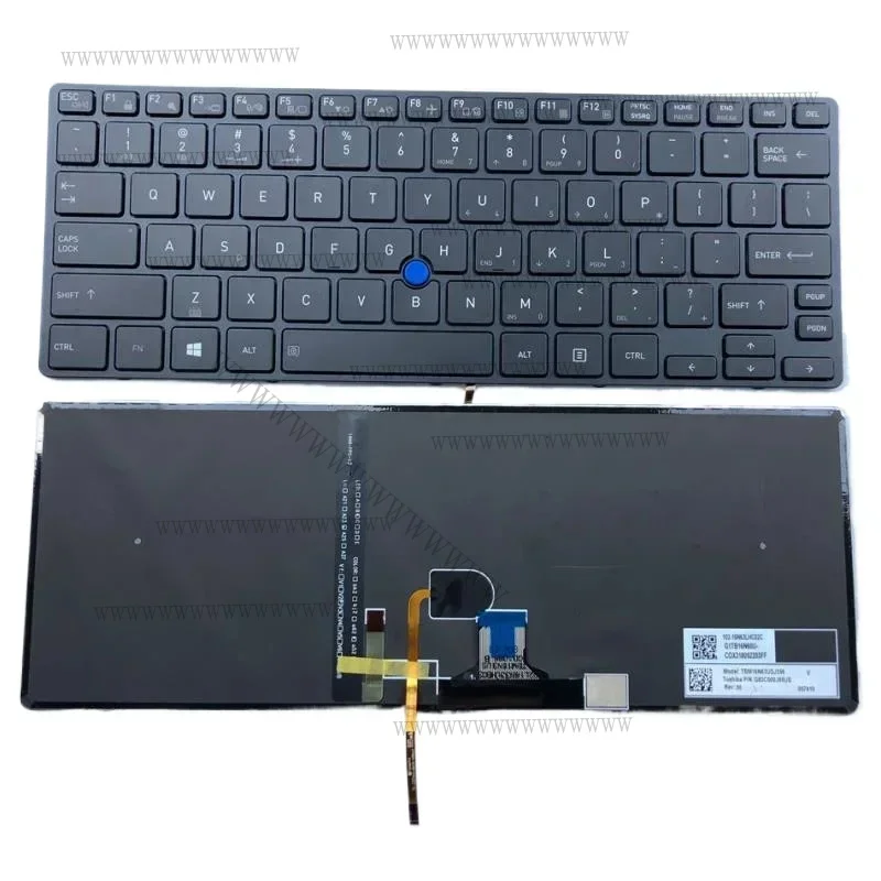 Teclado Retroiluminado para Portátil EE UU. Portege X30-D X30-D1352 X30-D1354 X30-D1356 X30-E X30-