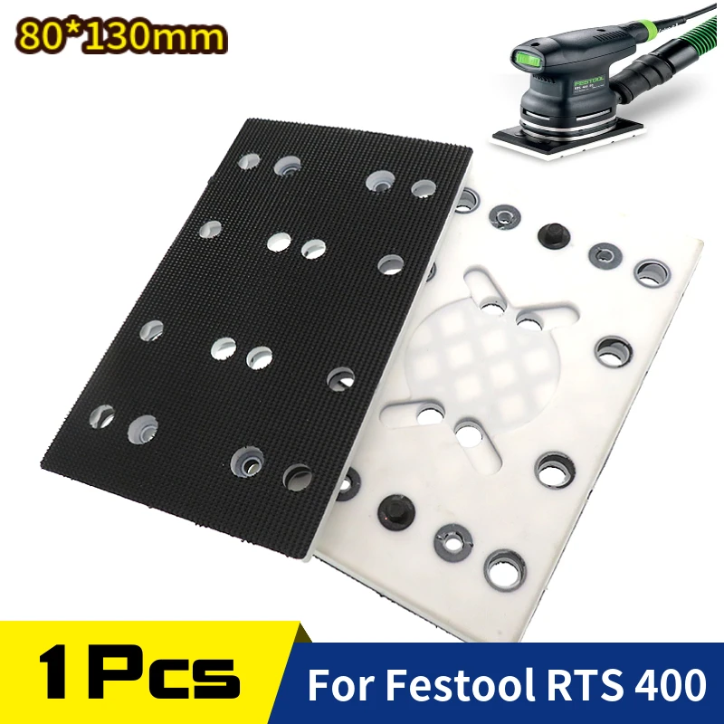 Replacement Sanding Pad 80mm X 130mm (3 5/32 x 5 1/4 in) For Festool 489252 RTS 400 Sander Hook Loop Power Tools Accessory