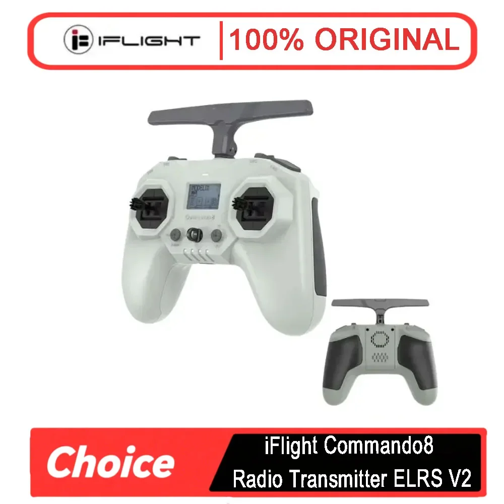 

Двухдиапазонный передатчик iFlight Commando 8 ELRS V2 — 2,4 ГГц, 500 мВт и 868/915 МГц, 1000 мВт, высокая мощность для FPV дронов