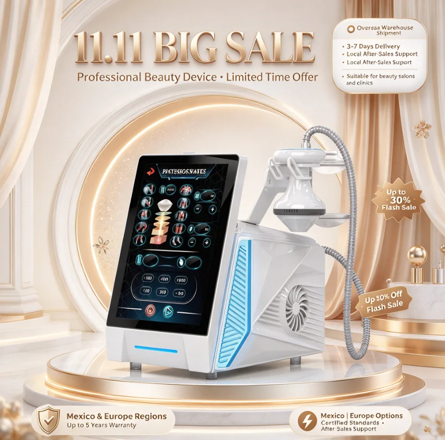 EMSZERO Shockwave Body Shaping Equipment 7 Probes Upgraded Muscle Relaxation Skin Tightening Massager for Salon & Spa
