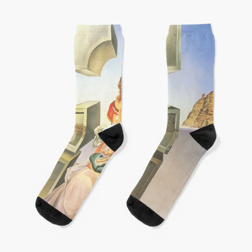 Salvador Dali | The First Study for the Madonna of Port Lligat Socks designer Wholesale Socks Woman Men's