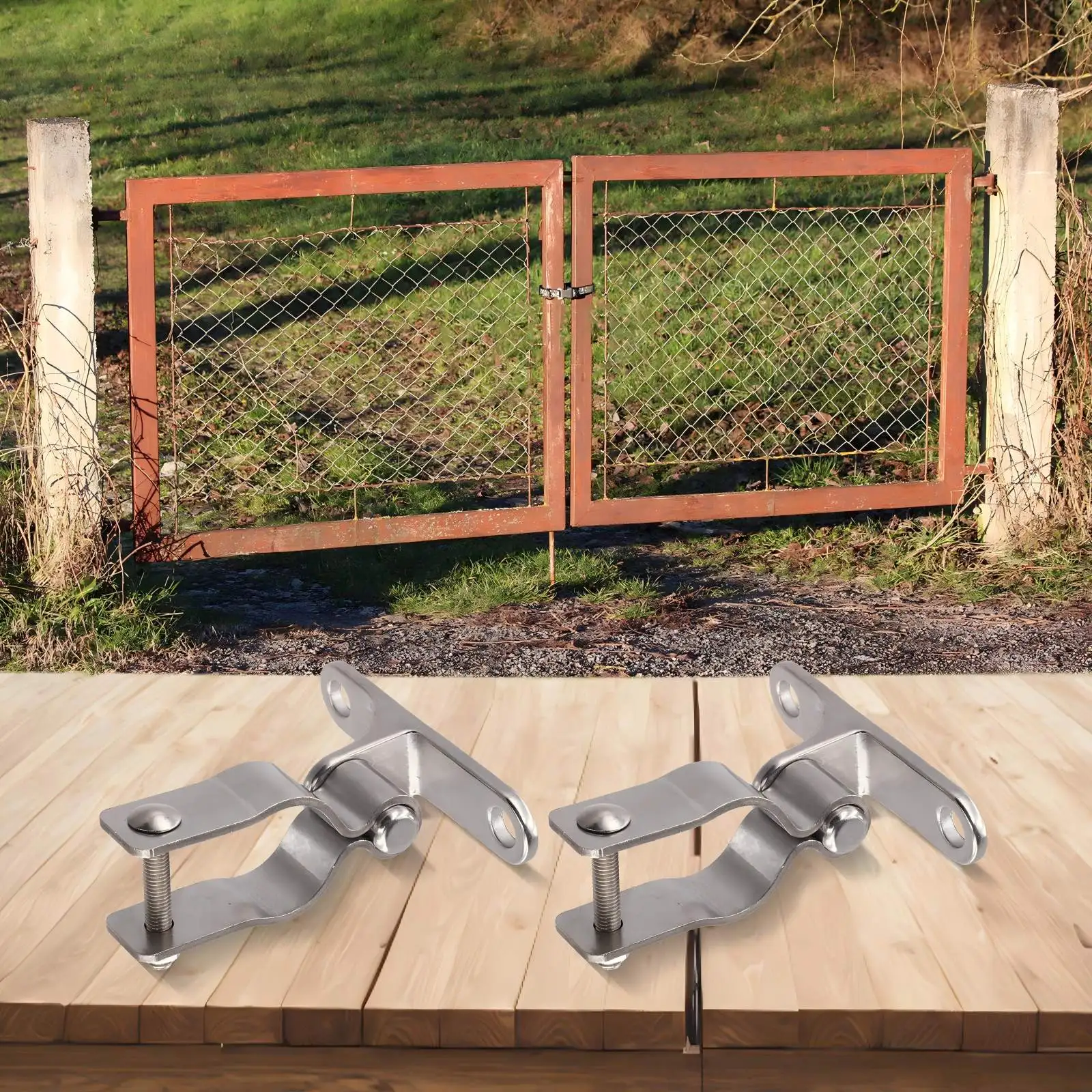 

For 1-3 8 Inch Pipe Heavy Duty Hinges For Chain-link Fences Compatible Fence Hinge System Heavy-duty Fence Equipment