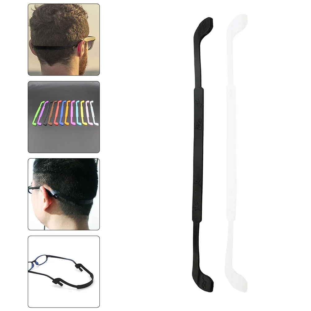 

2 Pcs Anti-slip Rope for Glasses Sunglass Holder Strap Cord Drop Eyeglass Cords Silica Gel Sunglasses Men Elastic Man