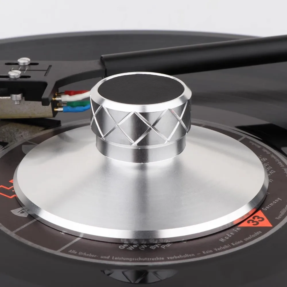 Record Weight Balanced Disc Stabilizer Vinyl Turntable Clamp Aluminum Vibration Reducer for LP Record Weight Player Accessories