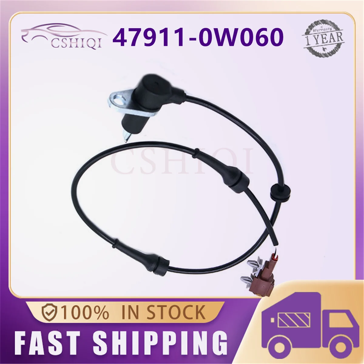 

47911-0W060 Front Left ABS Wheel Speed Sensor For Infiniti QX4 2001-2003 Nissan Pathfinder 2002-2004 3.5L 479110W060 Auto Parts